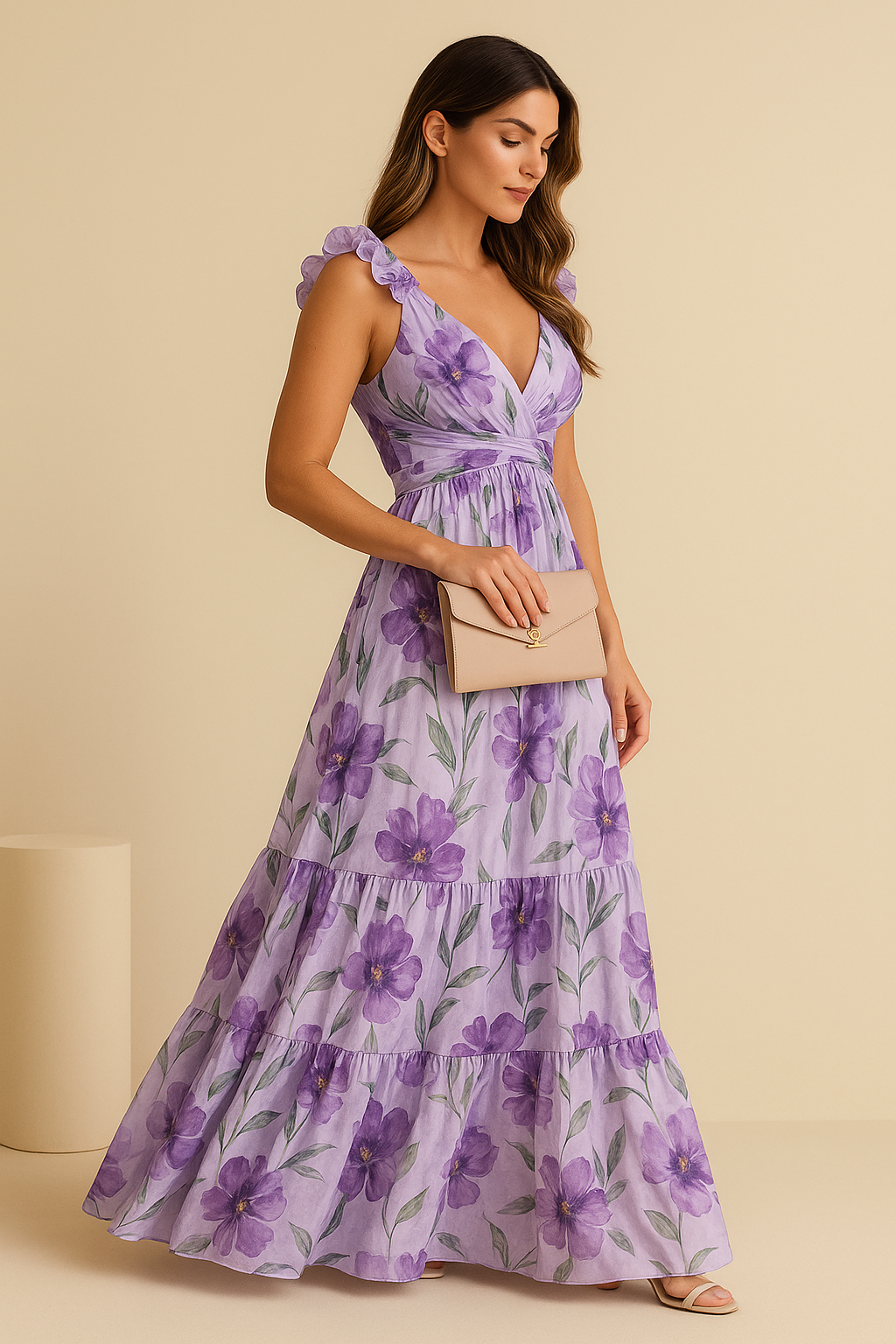 Robe Longue Fleurie Princesse Enchantée
