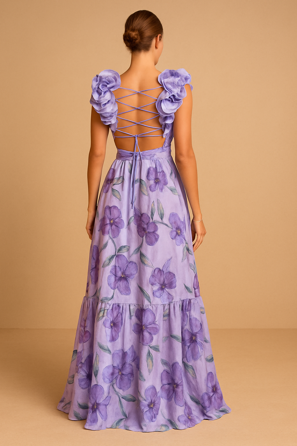 Robe Longue Fleurie Princesse Enchantée